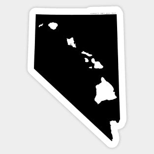 Nevada and Hawai'i Roots by Hawaii Nei All Day Sticker